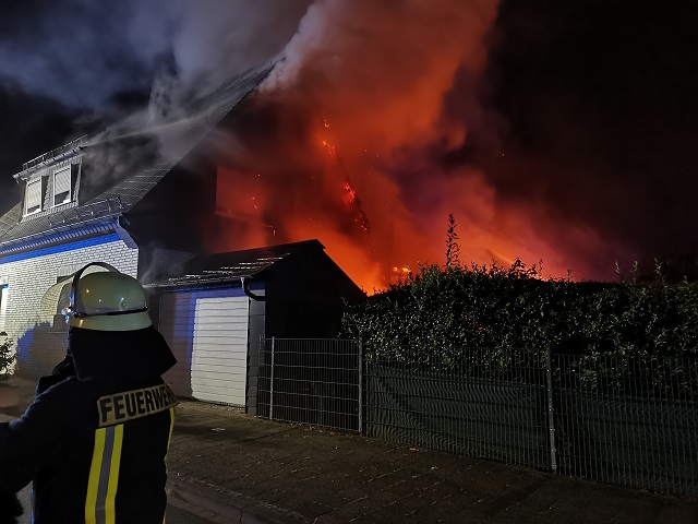 Gebäudebrand ohne vermisste Person!